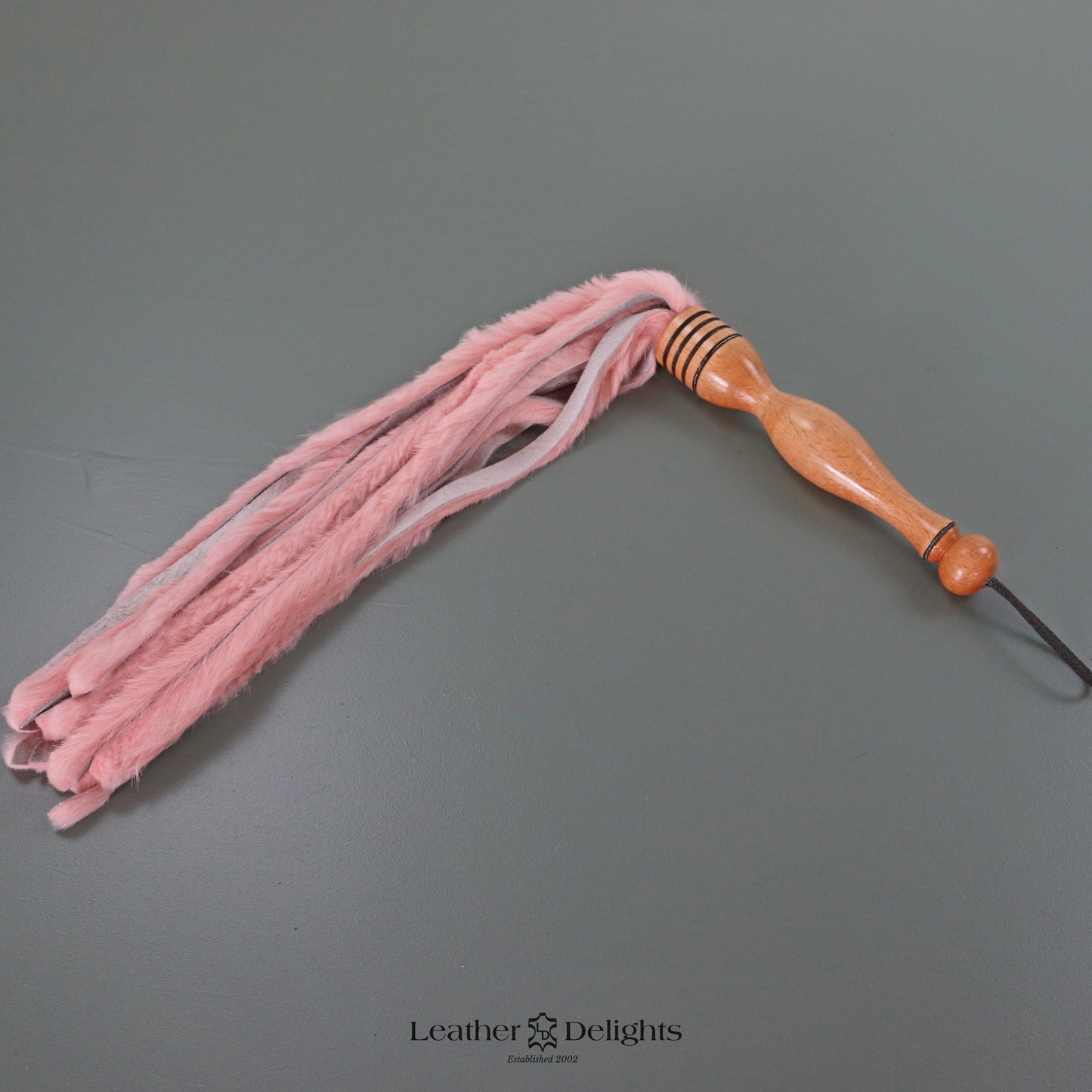 Baby Pink Rabbit Fur Flogger