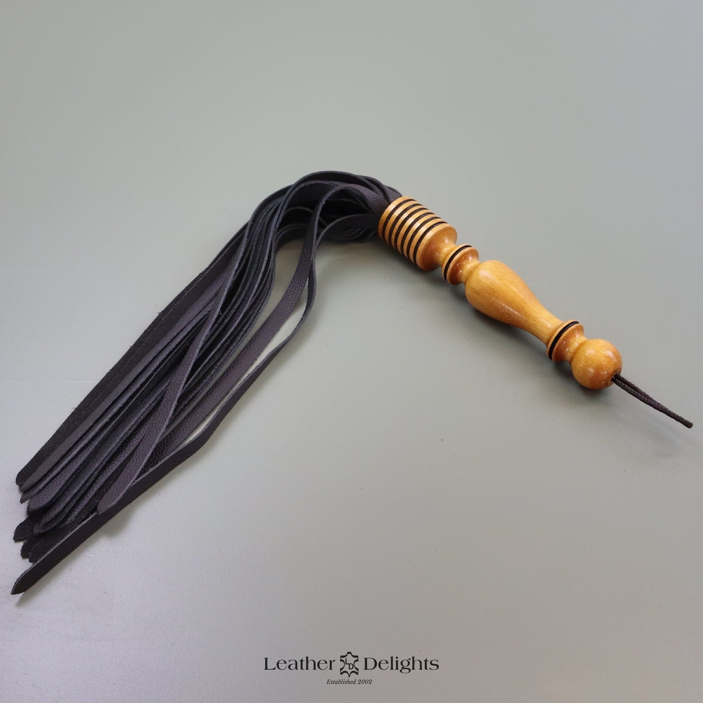 Soft Black Leather Flogger