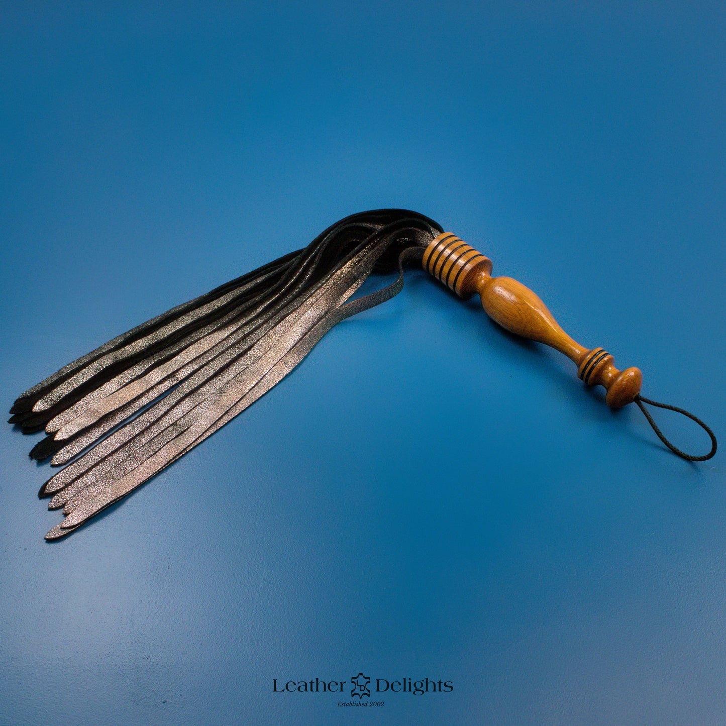 Metallic Silver Suede Flogger