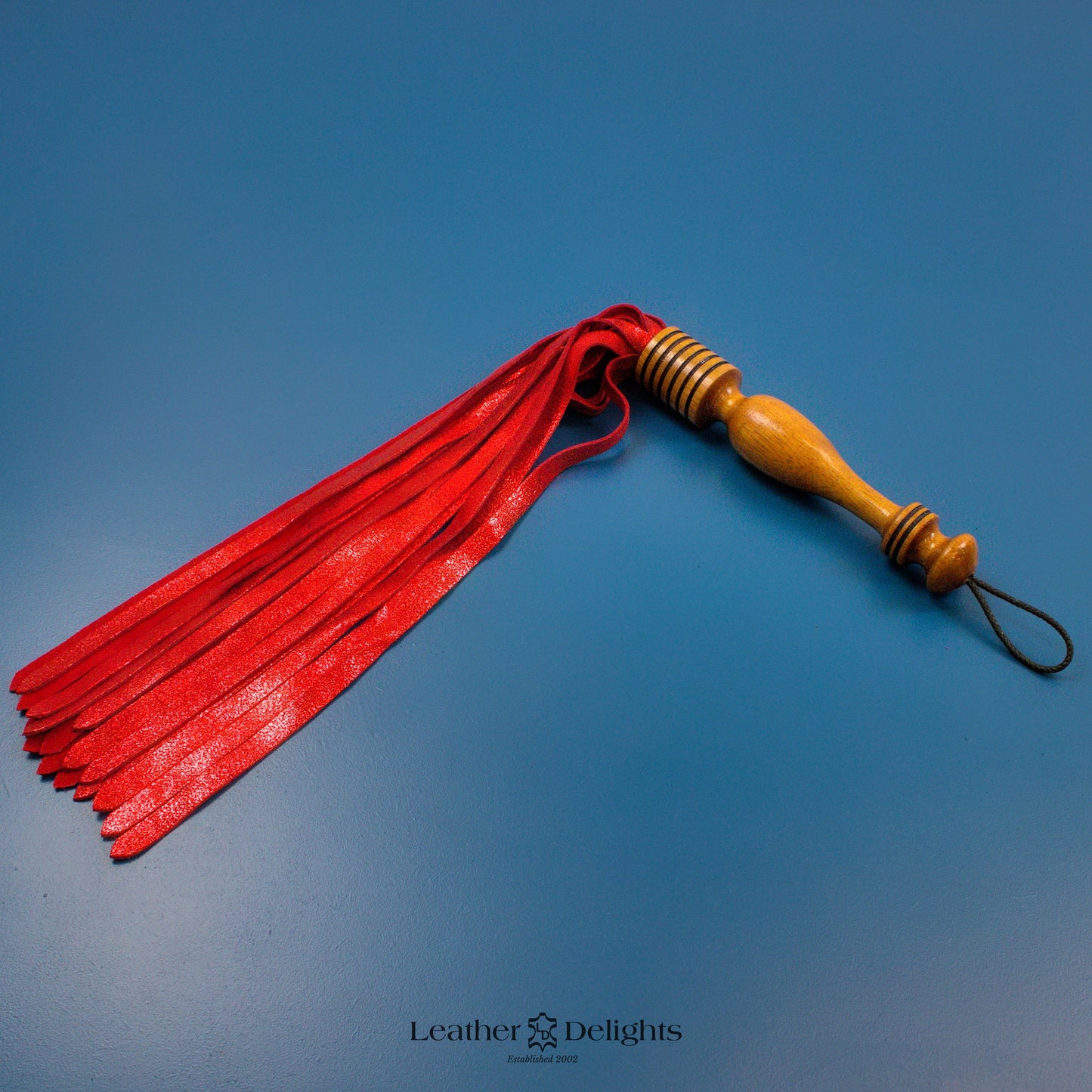 Metallic Red Suede Flogger