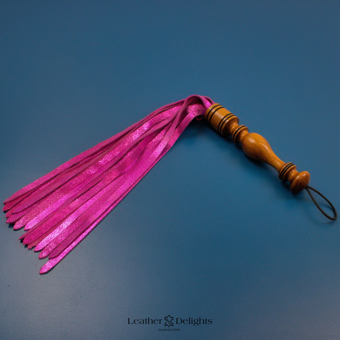 Metallic Pink Suede Flogger