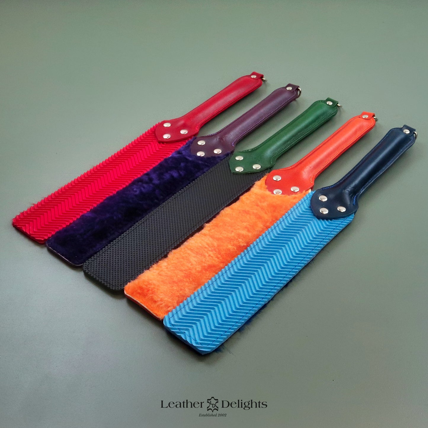 Punishment Paddle - Rubber & Sheepskin