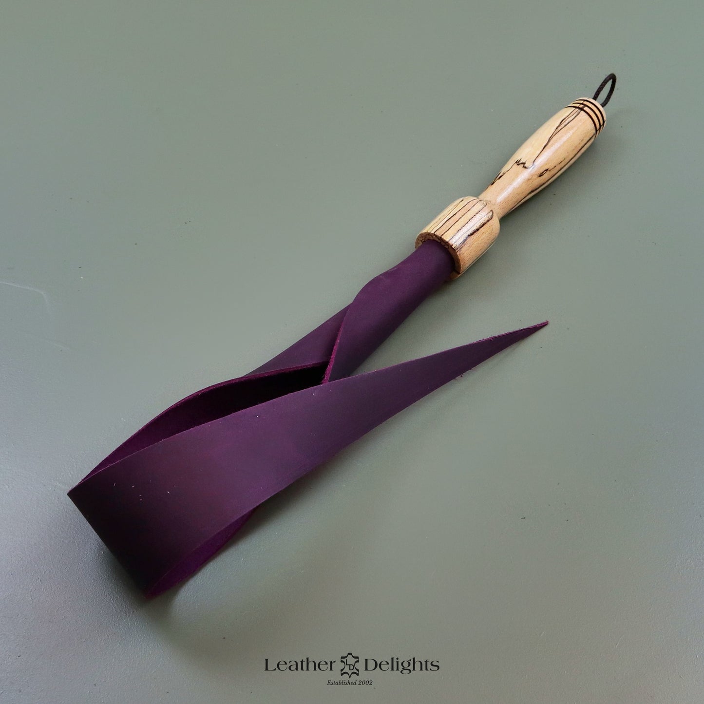 Soft Purple Leather Dragon Tail
