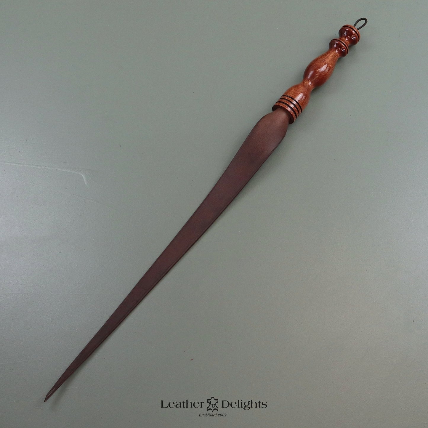 Firm Brown Leather Dragon Tail