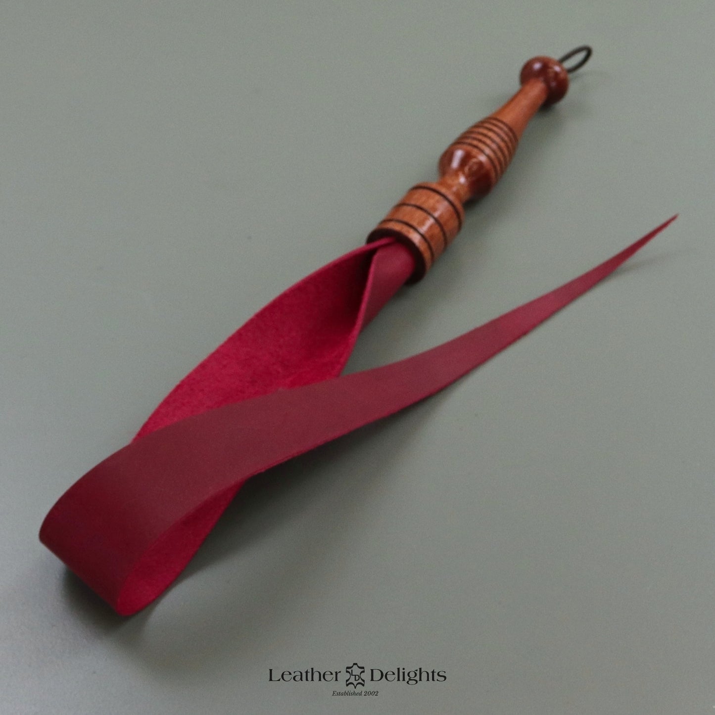 Soft Red Leather Dragon Tail