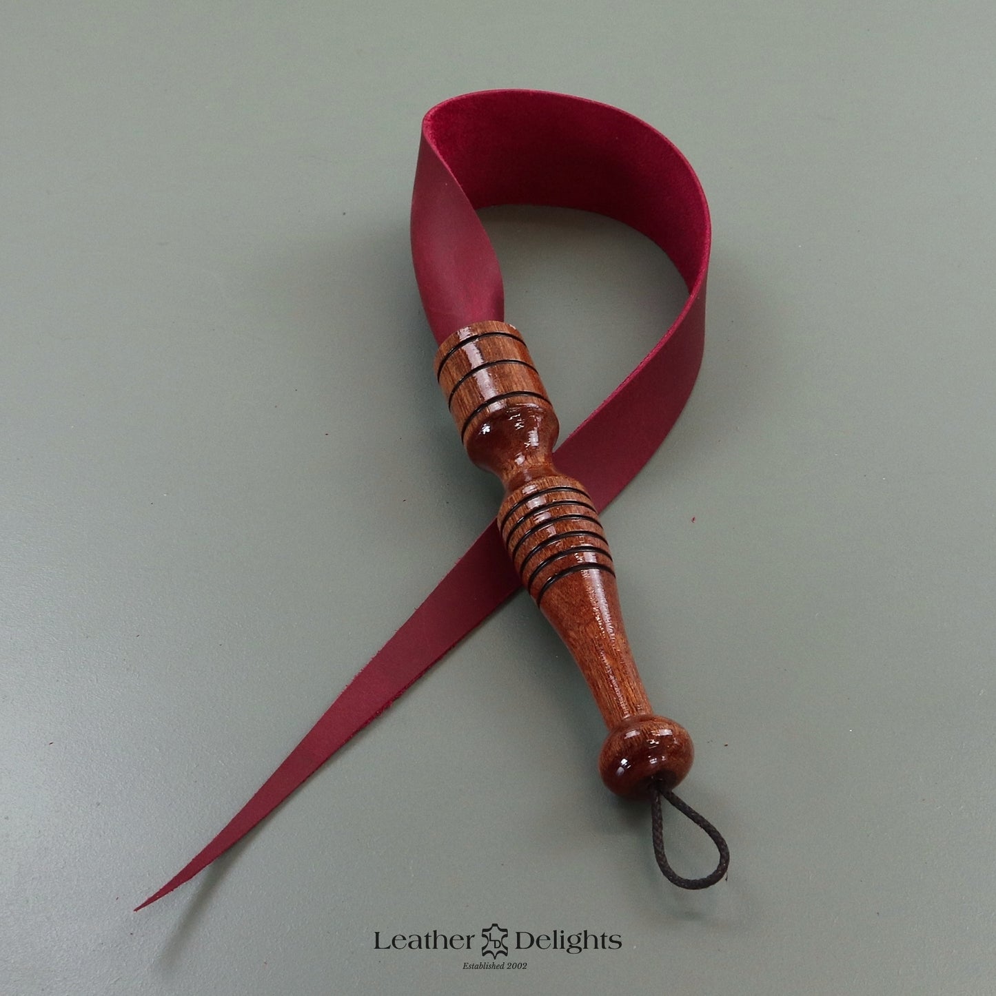 Soft Red Leather Dragon Tail