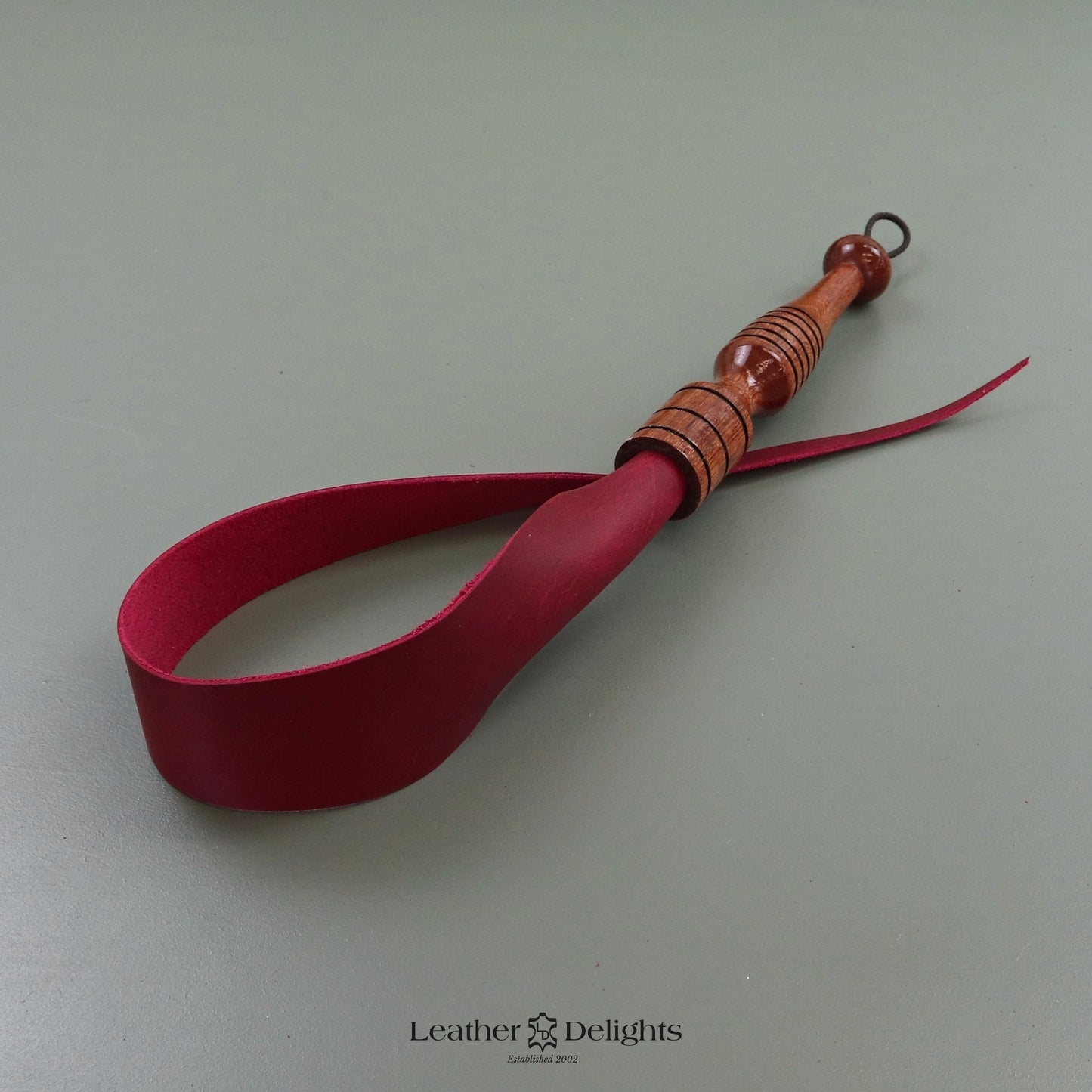 Soft Red Leather Dragon Tail