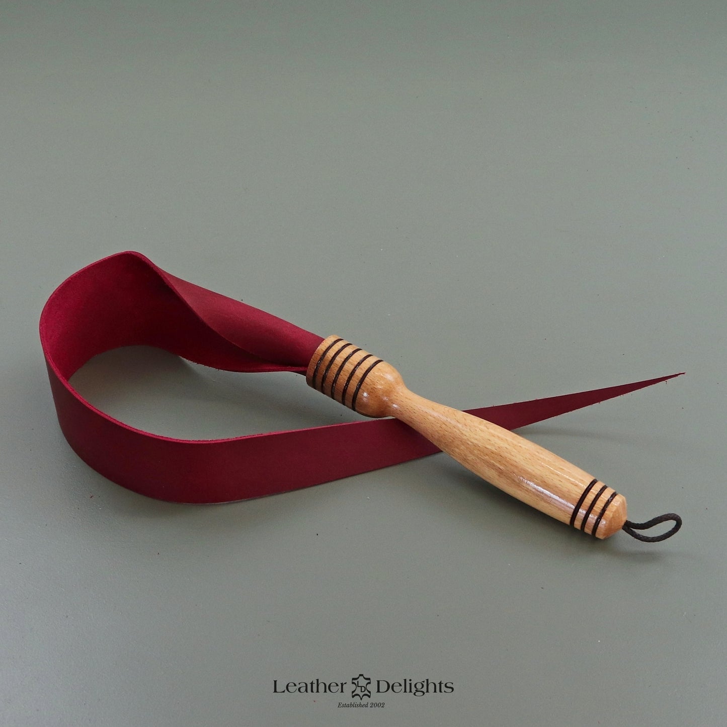 Soft Red Leather Dragon Tail