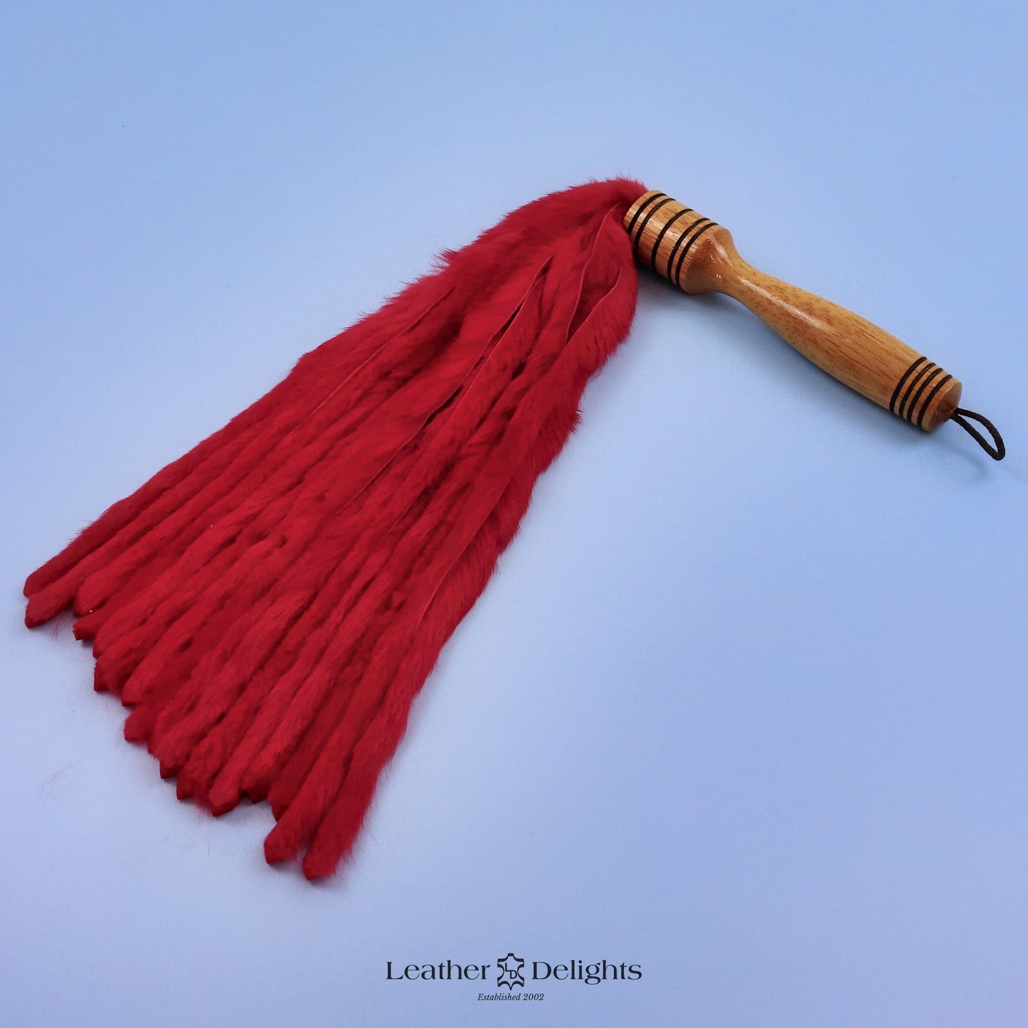 Red Rabbit Fur Flogger