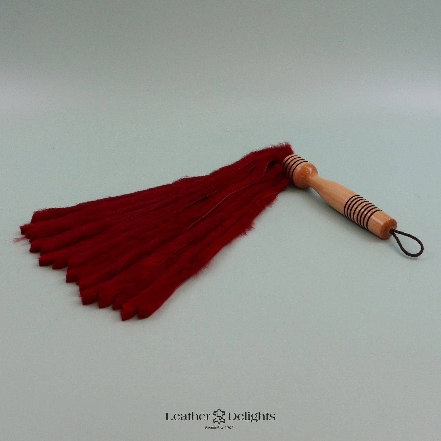 Red Rabbit Fur Flogger