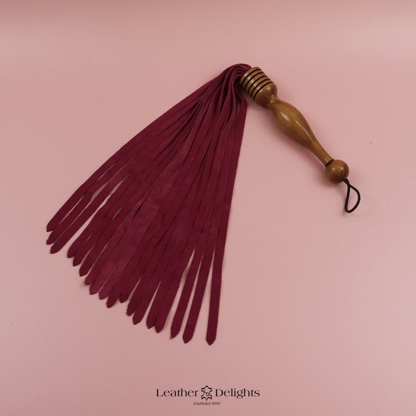 Dark Pink Suede Flogger
