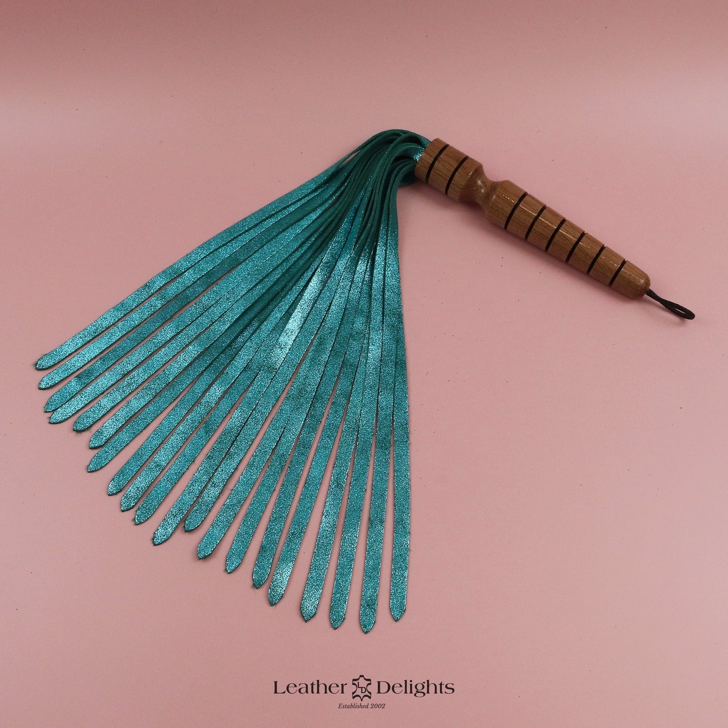 Metallic Jade Suede Flogger