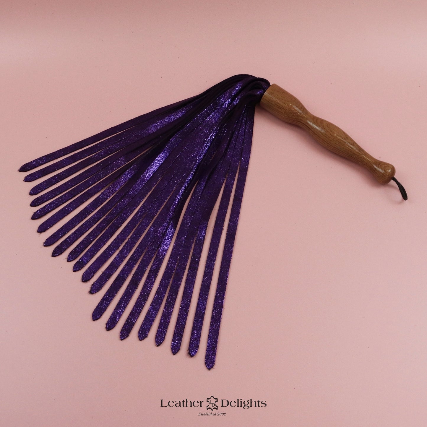 Metallic Purple Suede Flogger