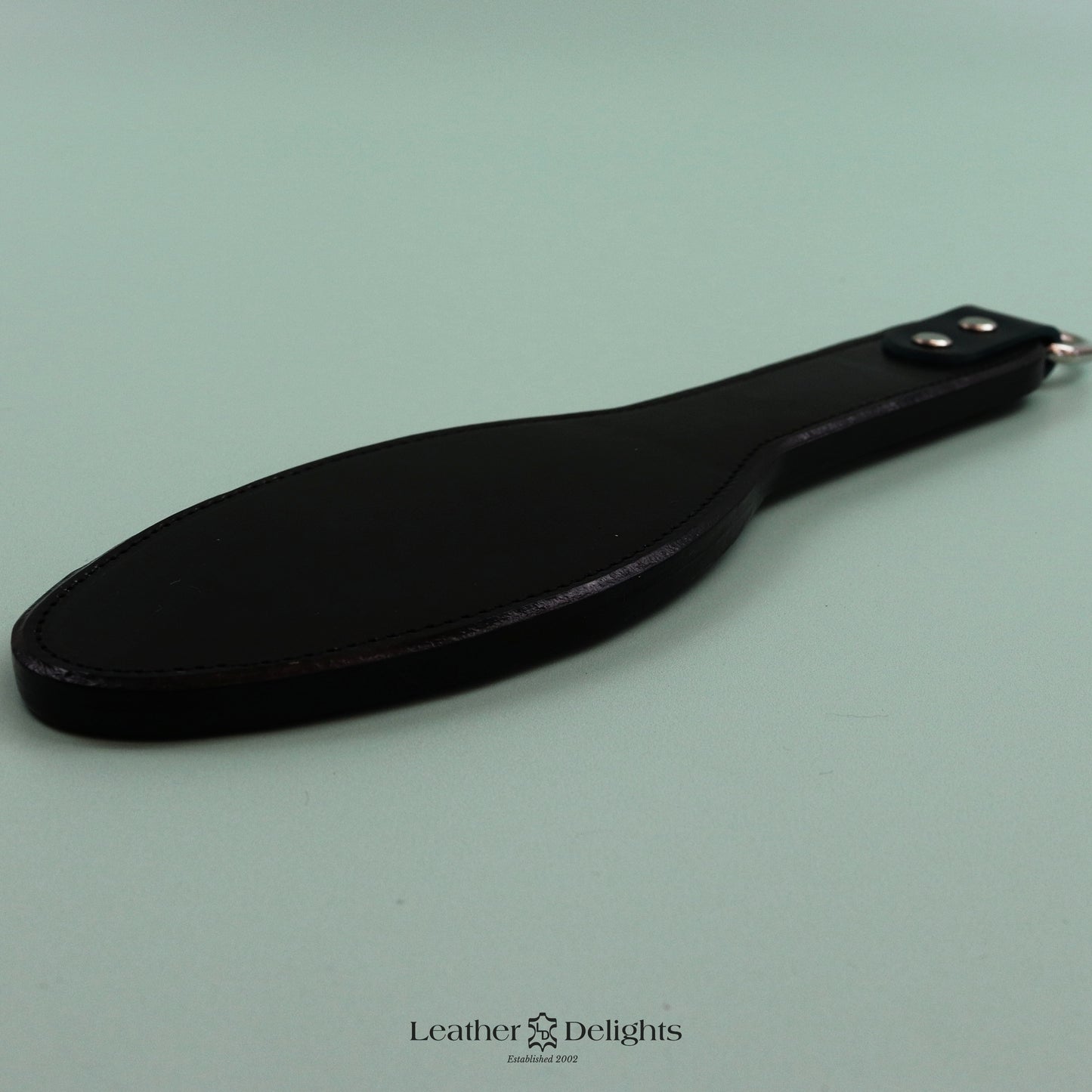 Shoe Sole - Oak Bark Tanned Leather with Blue Hanging Loop