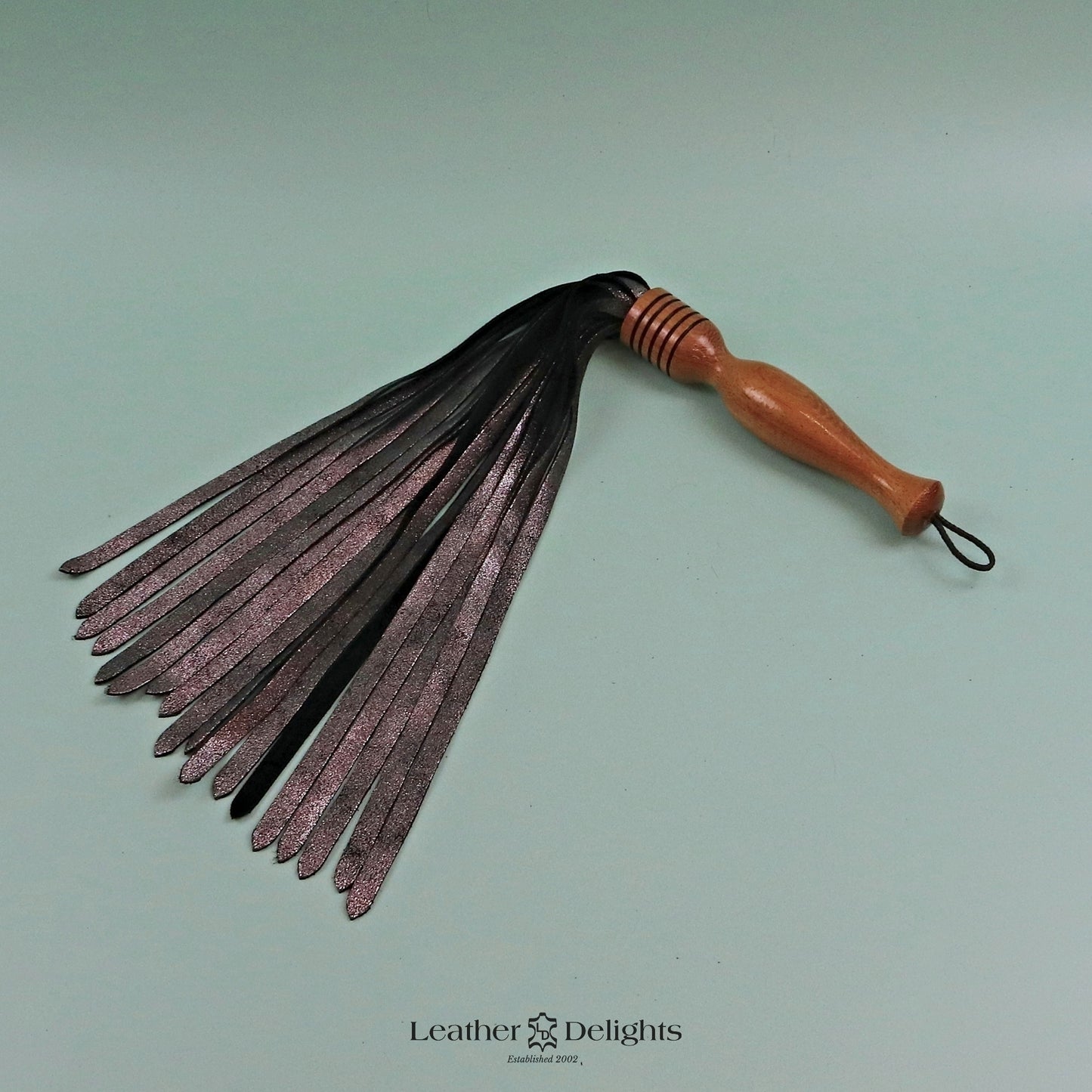 Metallic Silver Suede Flogger