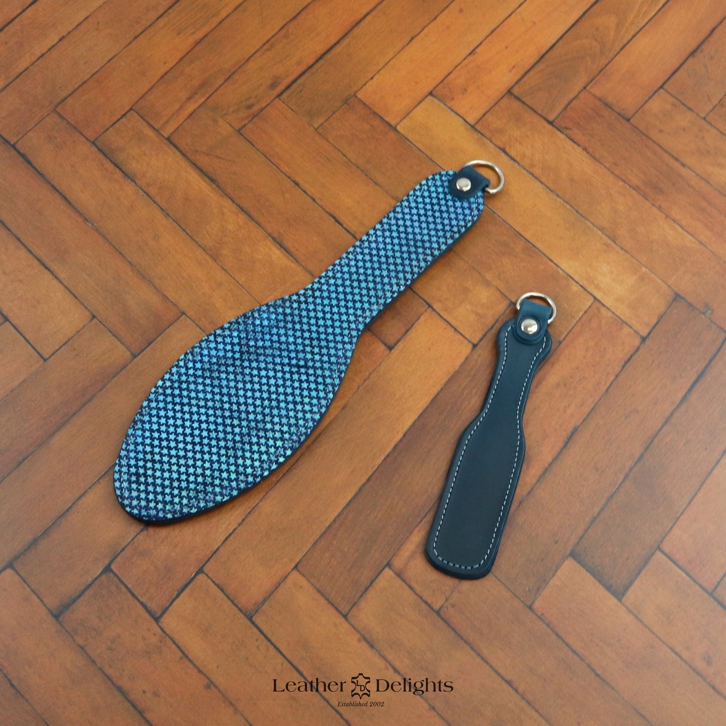 Shoe Sole - Sparkly Blue Stars & Blue Leather