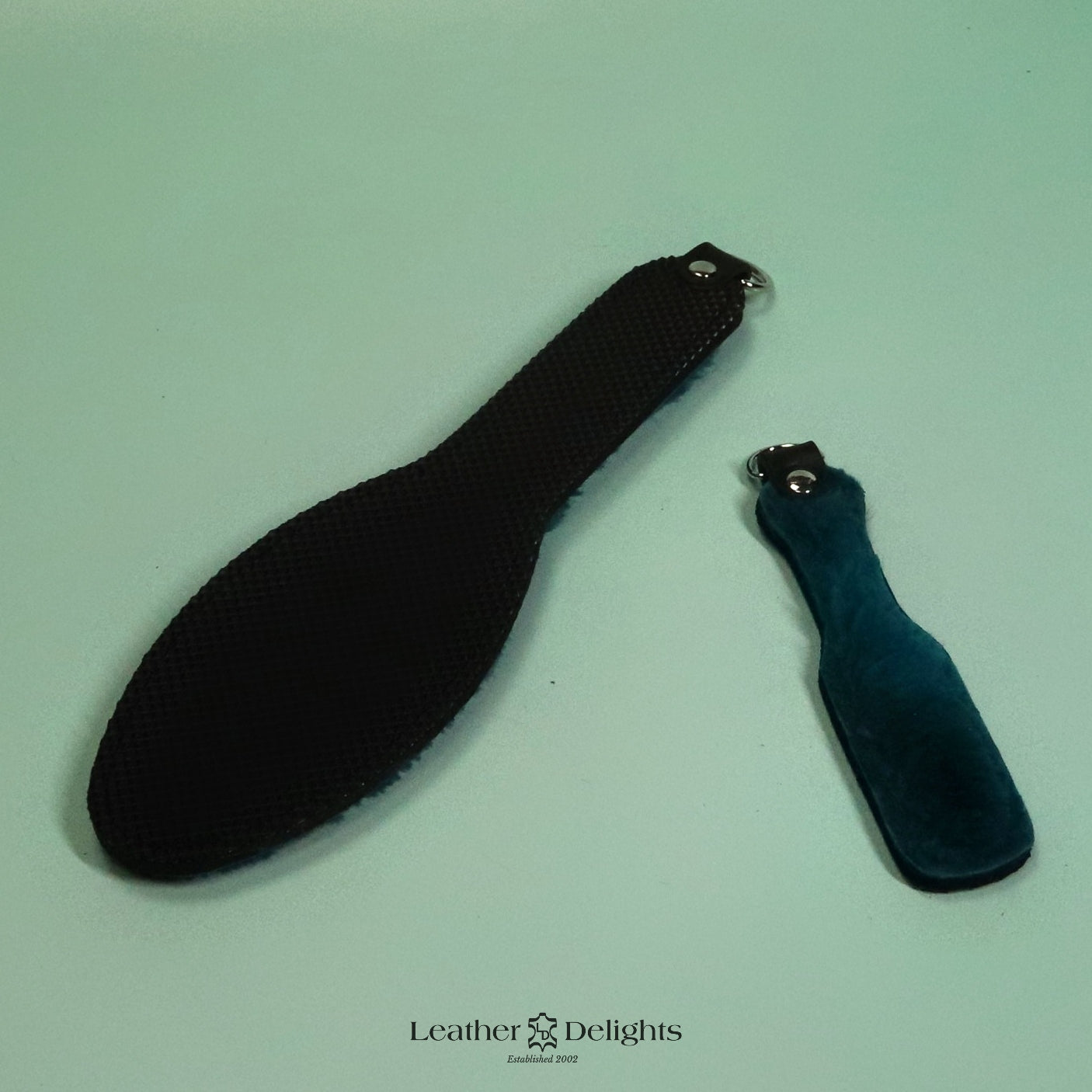 Shoe Sole - Forrest Green Sheepskin & Black Dimpled Rubber