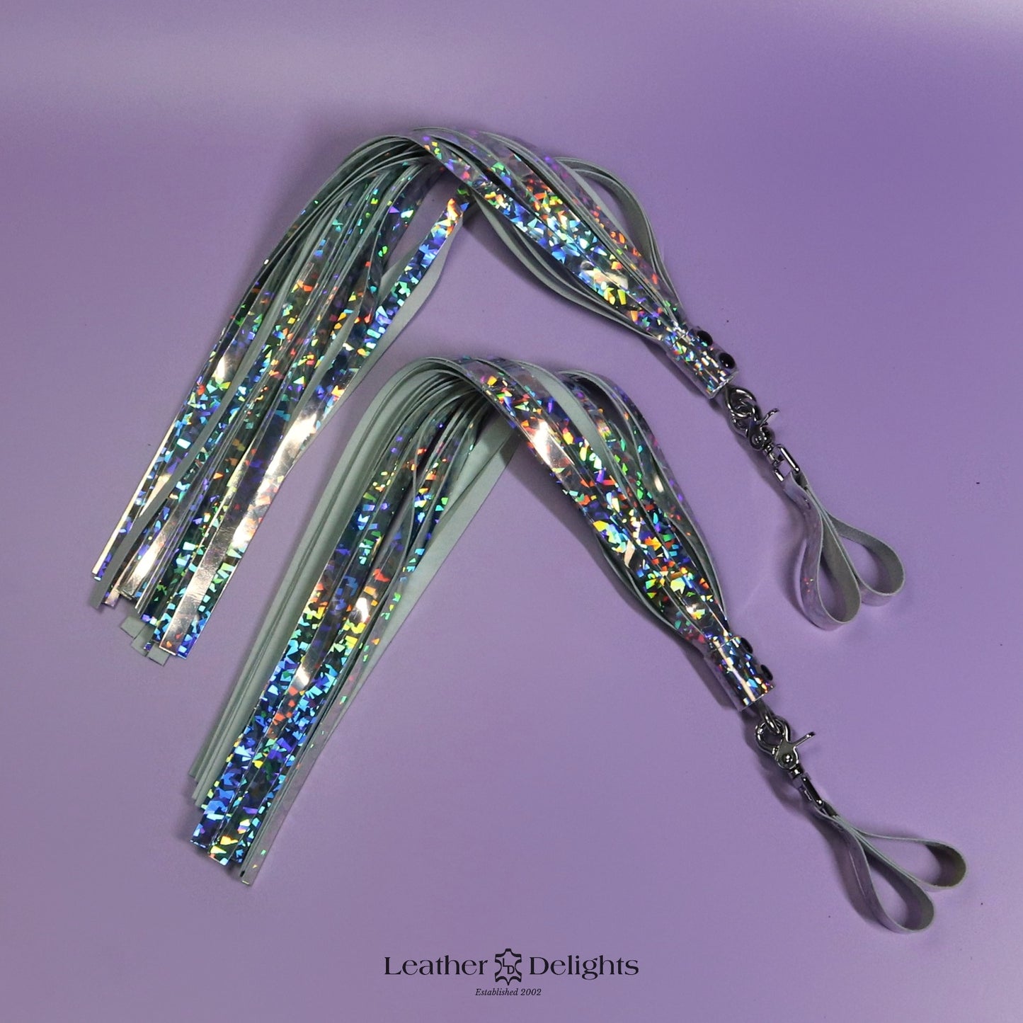 Poi Flogger - Holographic Leather