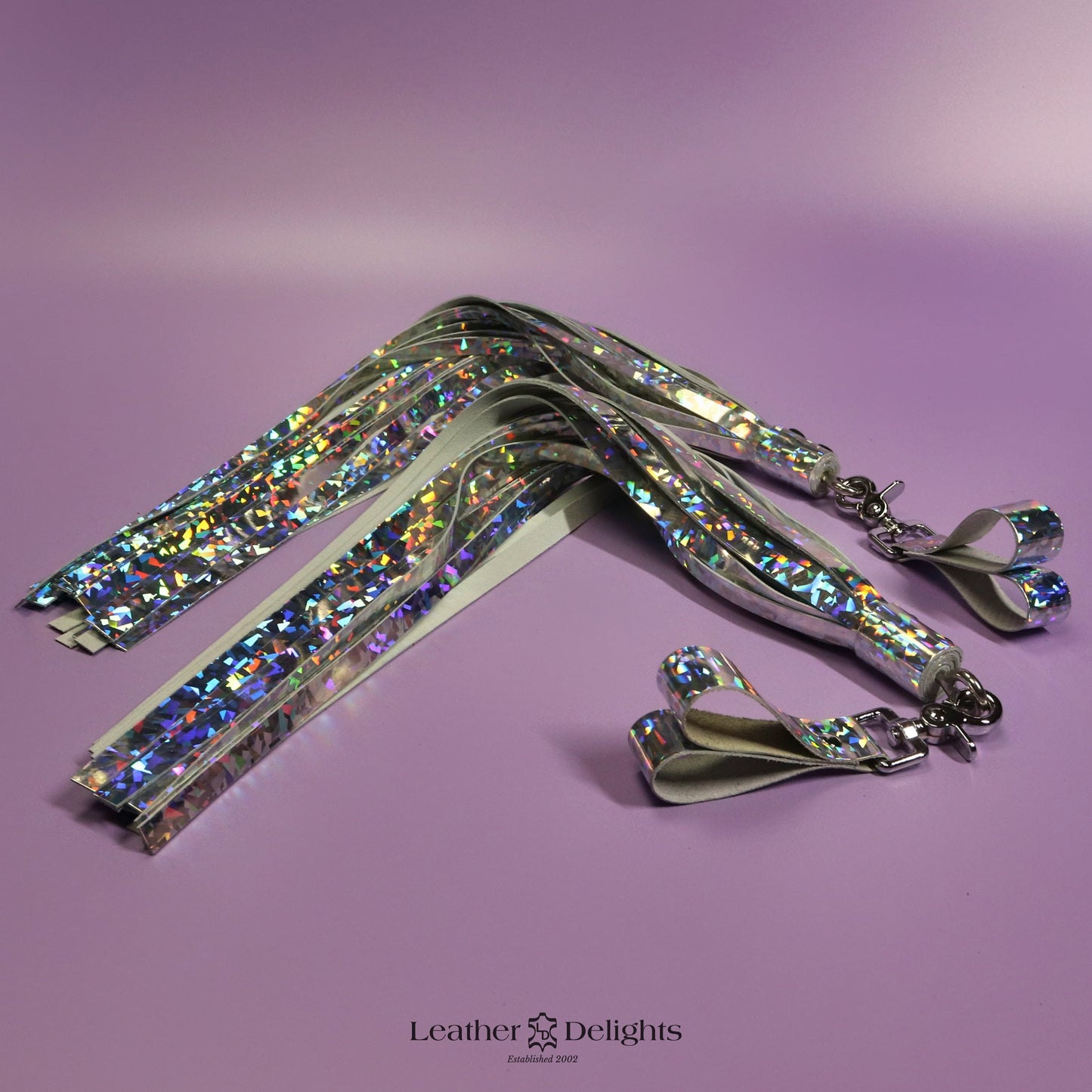 Poi Flogger - Holographic Leather