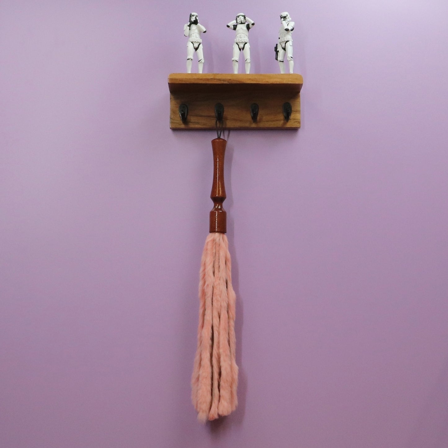 Baby Pink Rabbit Fur Flogger