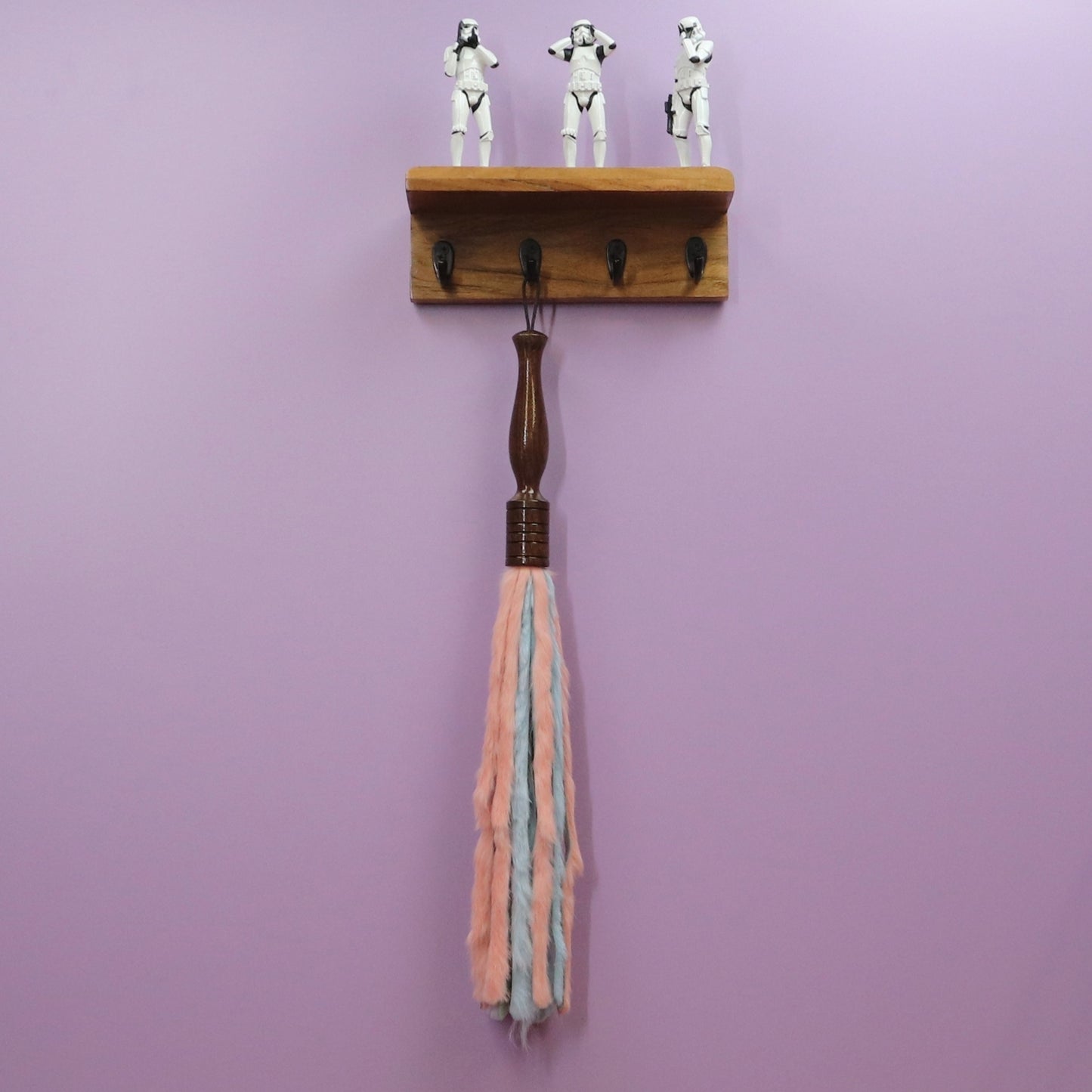 Baby Pink & Baby Blue Fur Flogger