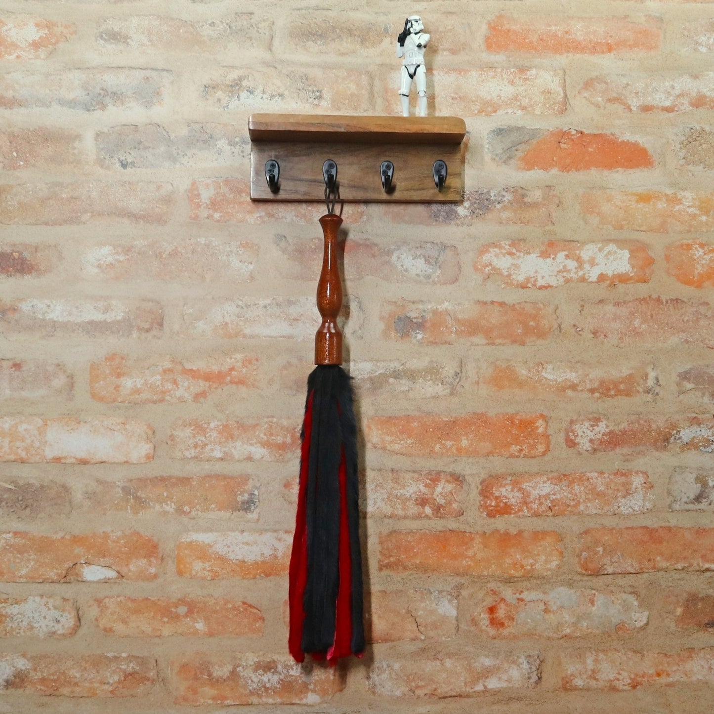 Black & Red Fur Flogger