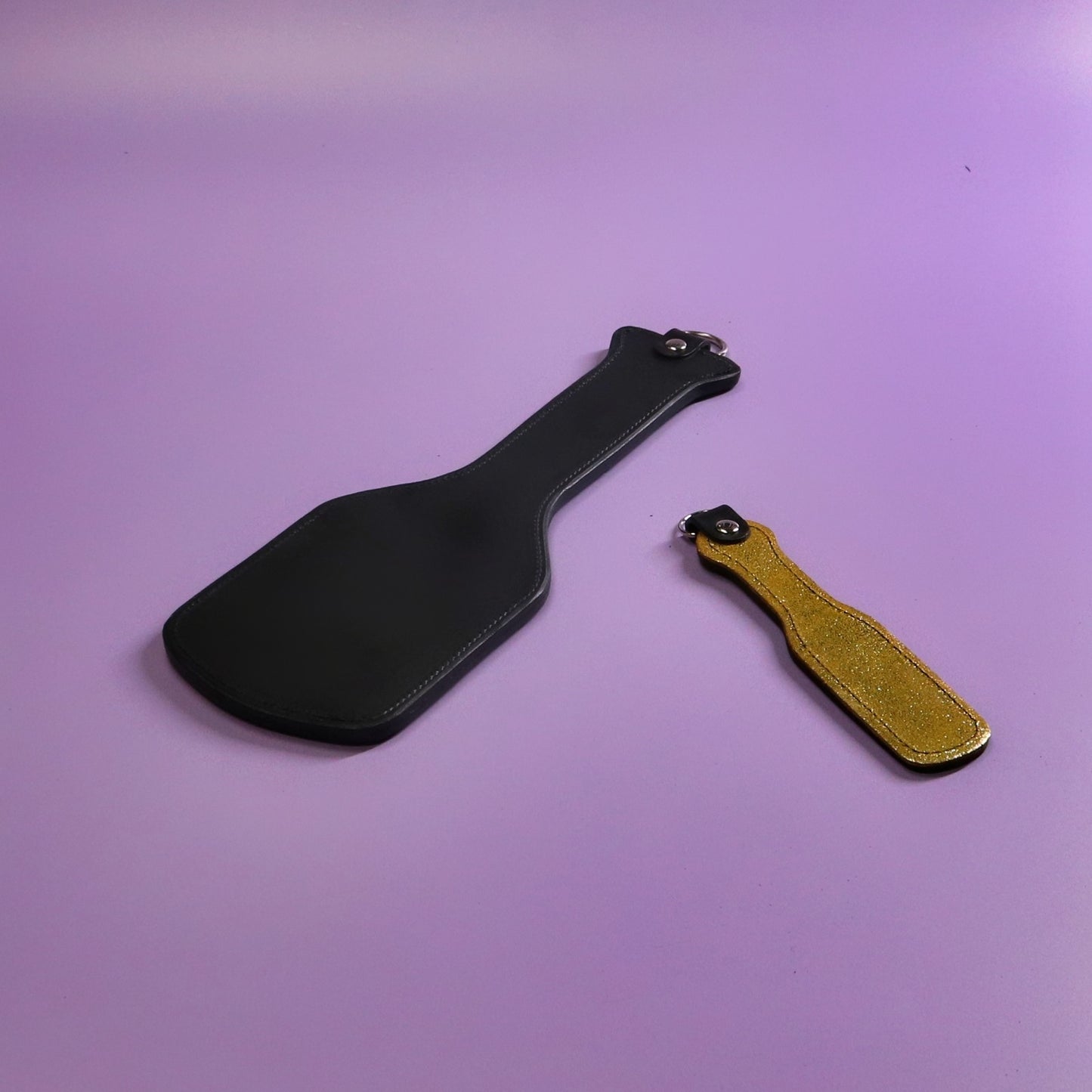 Intimidator Paddle - Metallic Yellow Suede & Black Leather