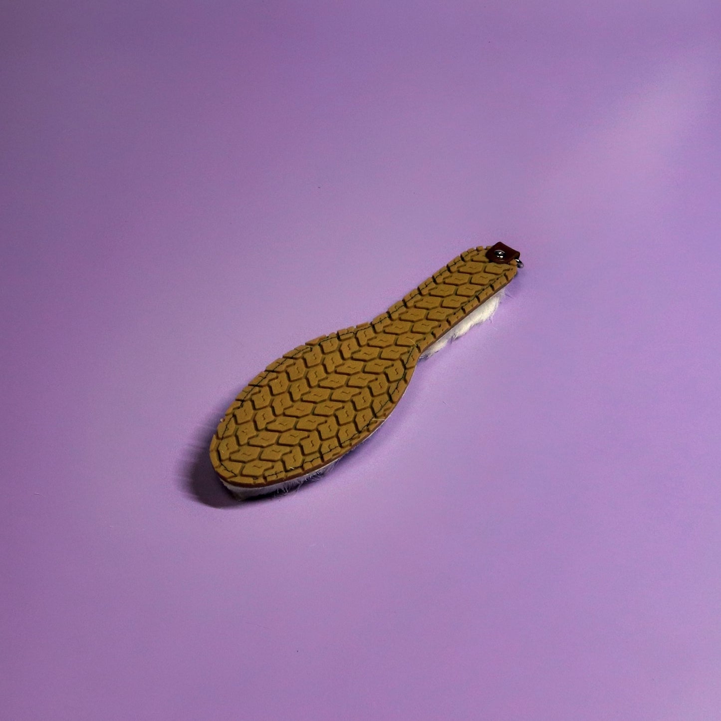 Shoe Sole - Beige Tyre Tread Rubber & Hair on Hide Reindeer