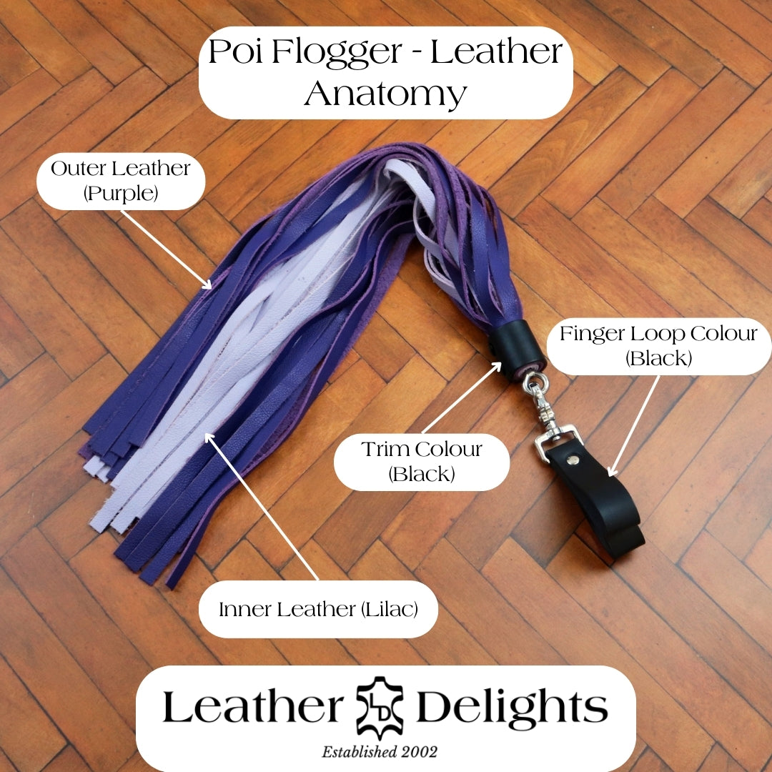 Poi Flogger - Leather