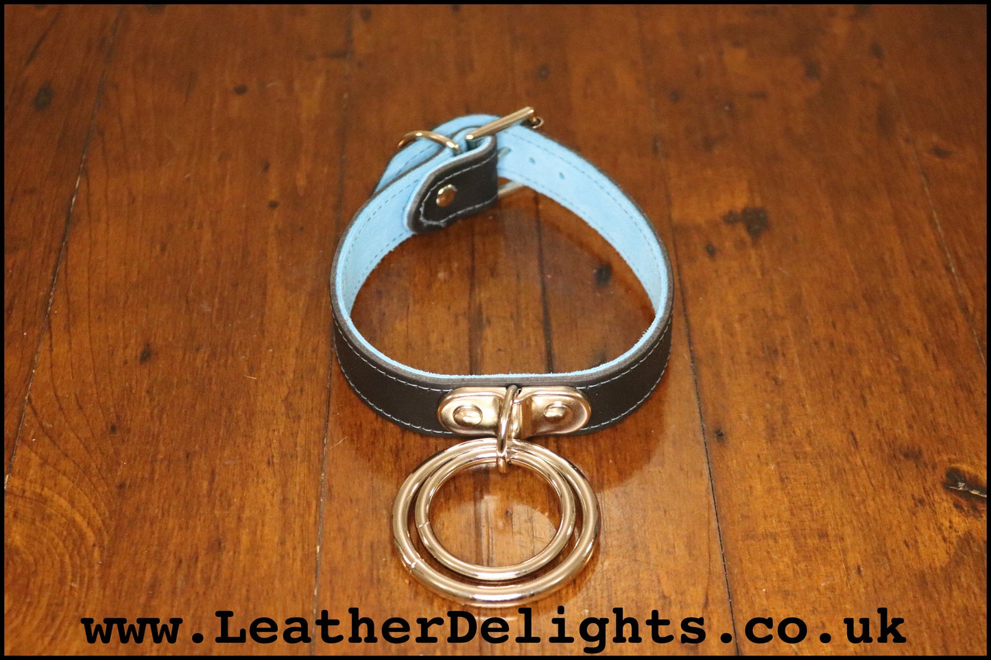 Double O Ring Collar - Leather Delights