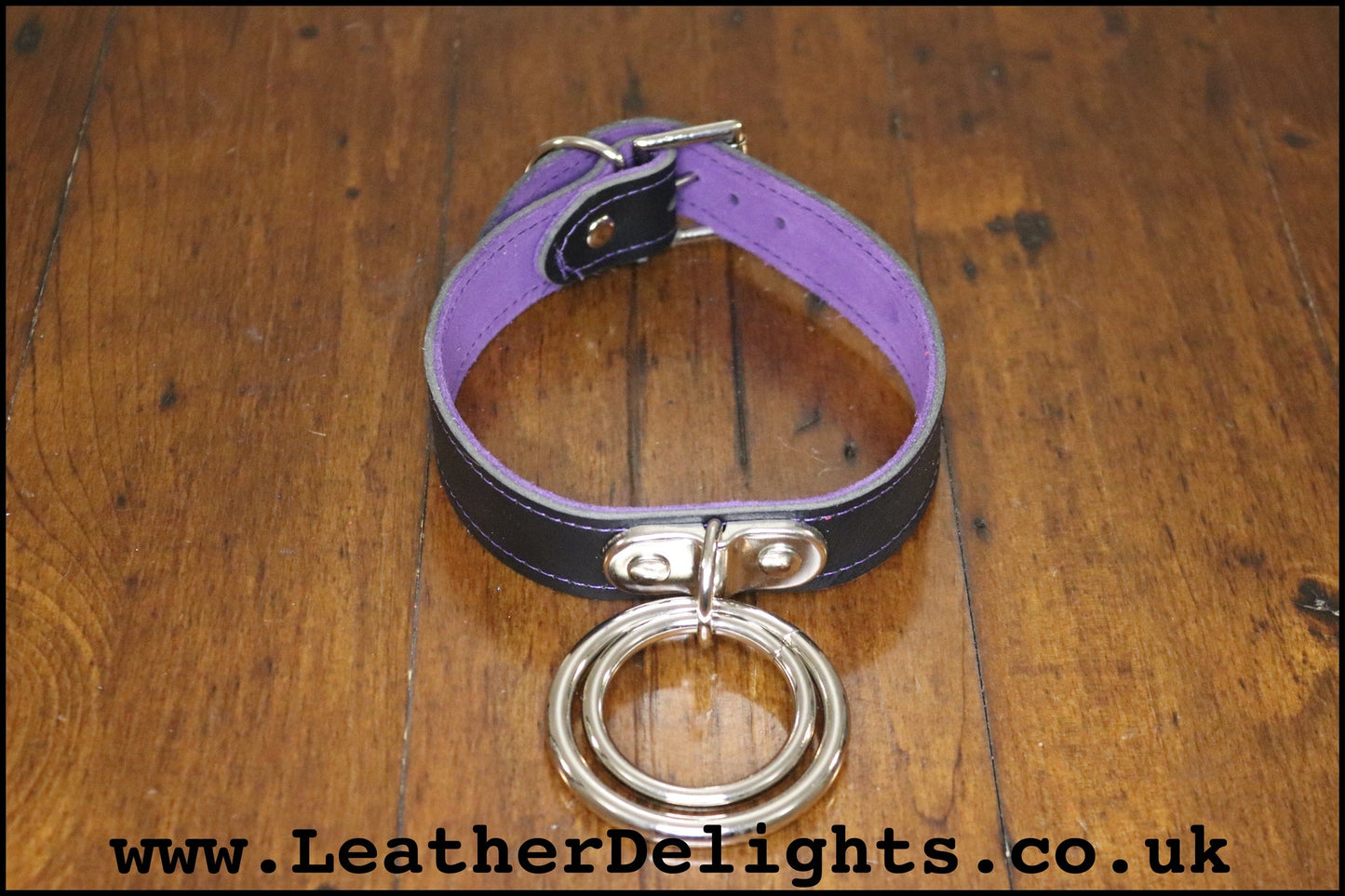 Double O Ring Collar - Leather Delights