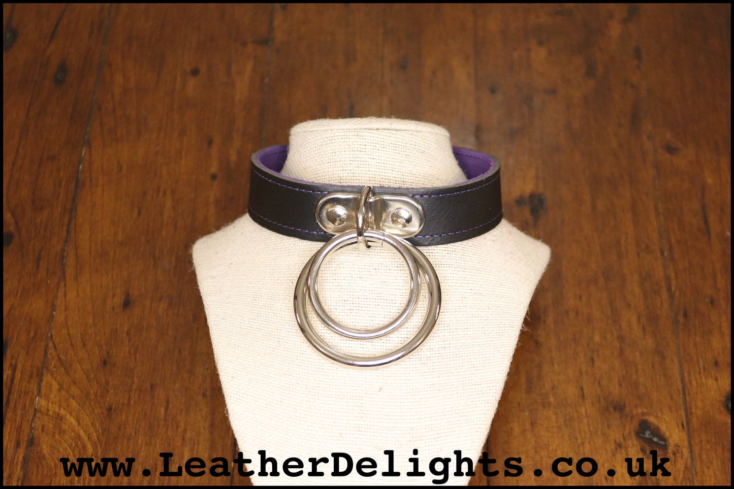 Double O Ring Collar - Leather Delights