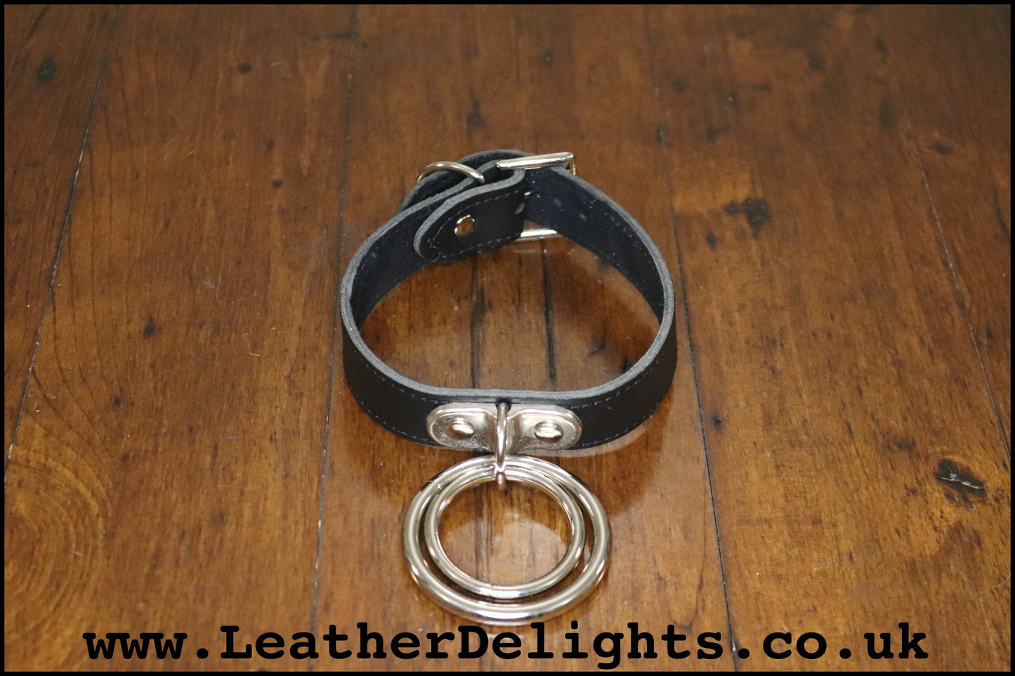 Double O Ring Collar - Leather Delights