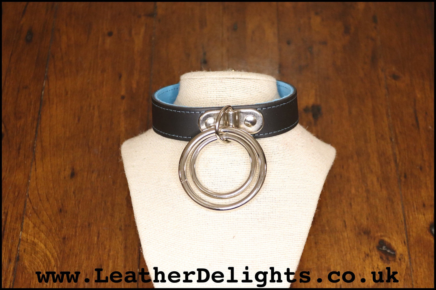 Double O Ring Collar - Leather Delights