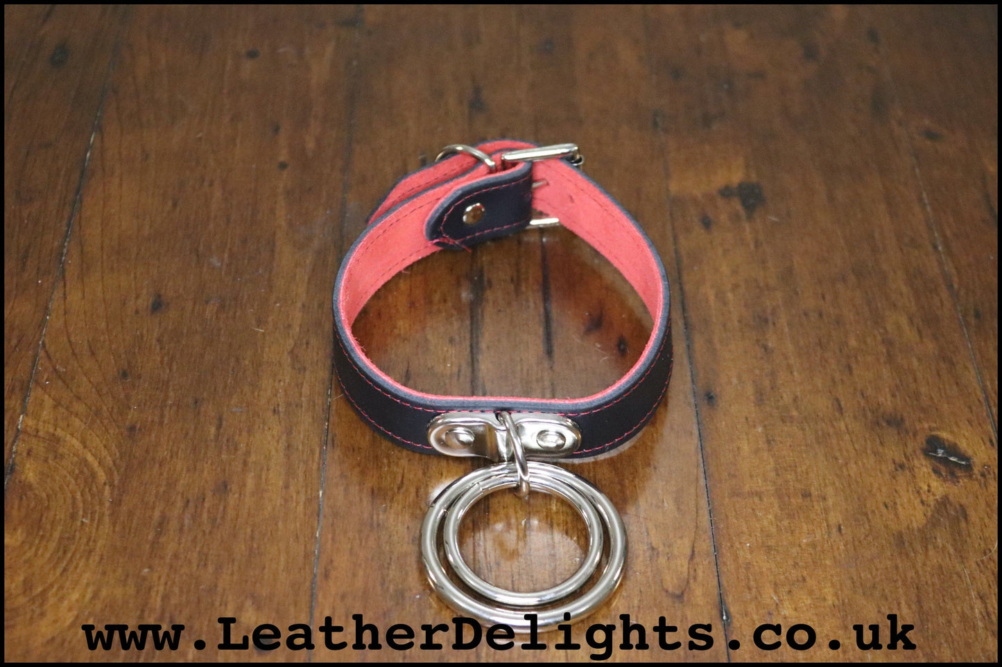 Double O Ring Collar - Leather Delights