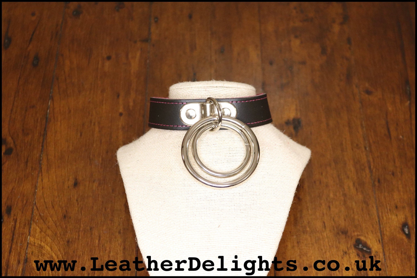 Double O Ring Collar - Leather Delights