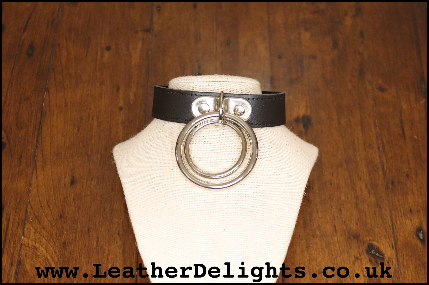 Double O Ring Collar - Leather Delights