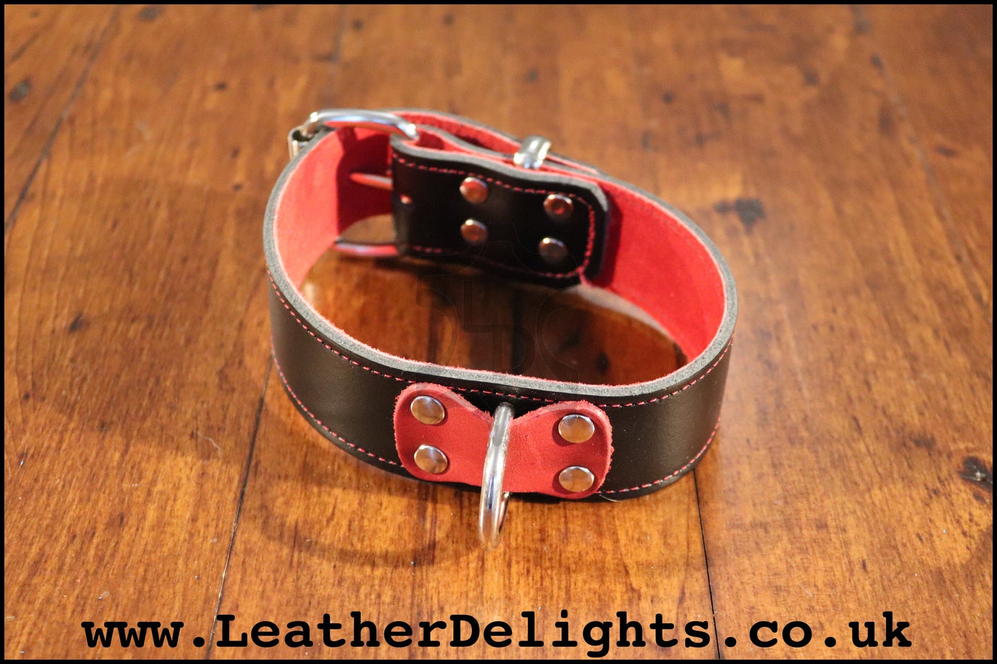Heavy Duty Collar with Welded D Ring - Leather Delights