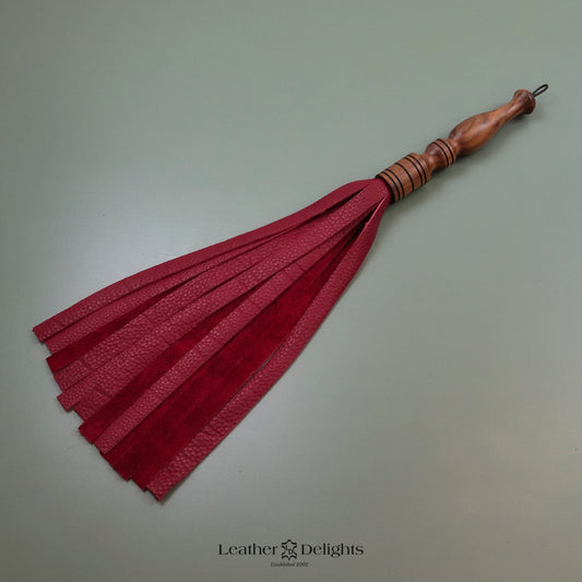 Indian Rosewood & Maroon Elk Flogger