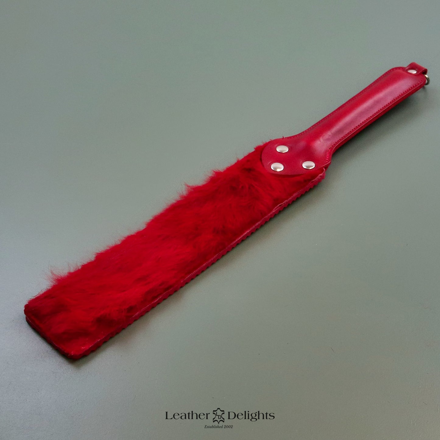 Punishment Paddle - Rubber & Rabbit Fur