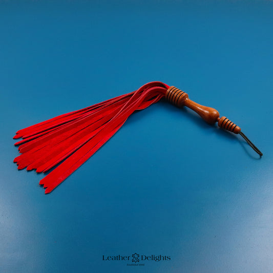 Soft Red Leather Flogger