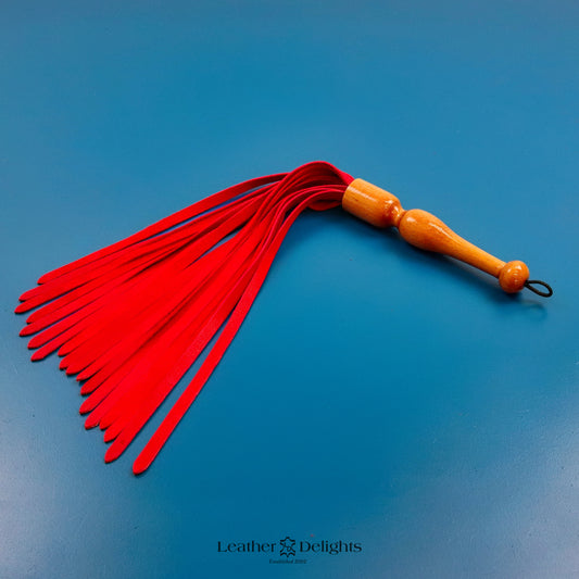 Soft Red Leather Flogger