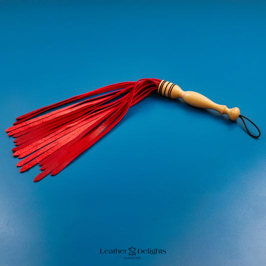 Soft Red Leather Flogger