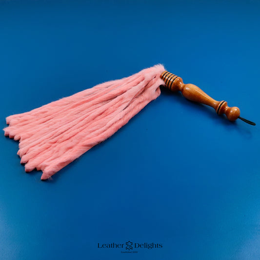 Baby Pink Rabbit Fur Flogger