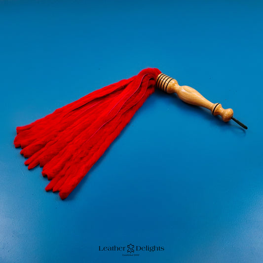 Red Rabbit Fur Flogger