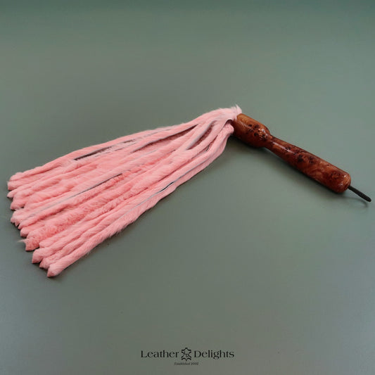 Baby Pink Rabbit Fur Flogger