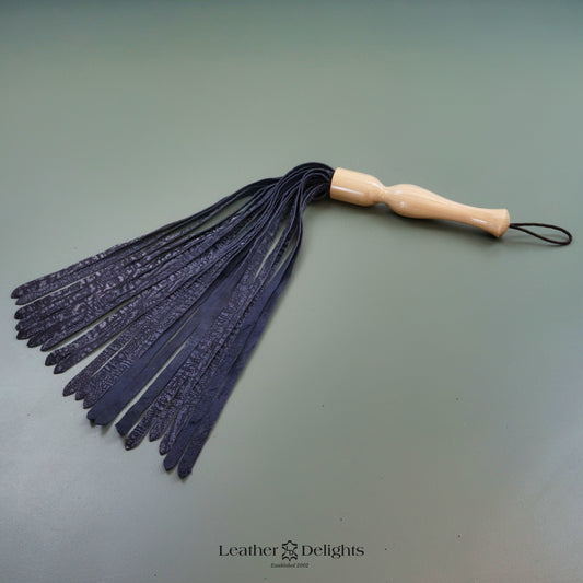 Printed Grey Suede Flogger