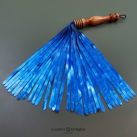 Metallic Blue Lambskin Flogger