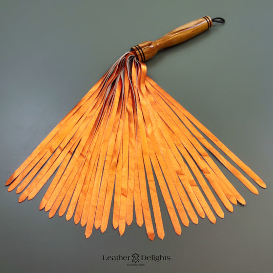 Metallic Bronze Lambskin Flogger