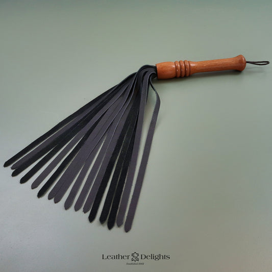 Soft Black Leather Flogger